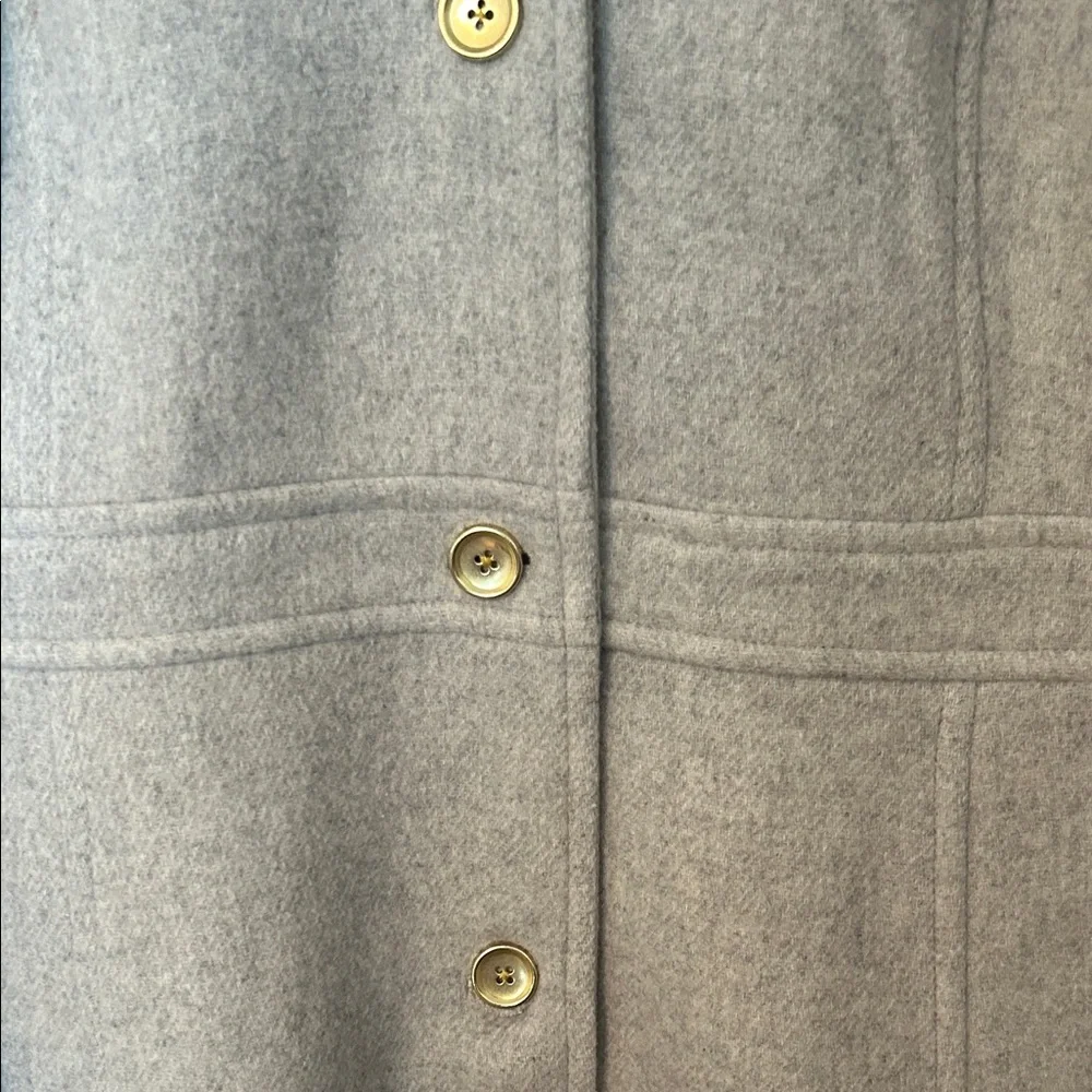 J. Crew Light Gray Wool-Blend Pea Coat - Picture 2 of 6